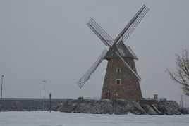 Le Moulin enneigé