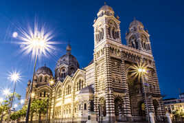 Cathédrale de la Major sous l'heure bleue