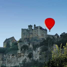 Vol du soir à Beynac