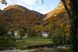 Village en automne