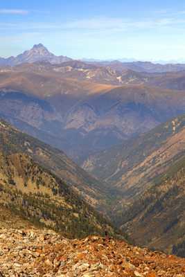 Mont Viso dans le Queyras depuis les Alpes Maritimes