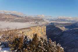 Le défilé des gorges.