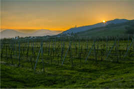 coucher de soleile sur les vosge