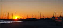 Coucher sur le port