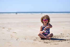 (Presque) seule sur la plage