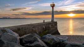 Couché de soleil de fin d'année