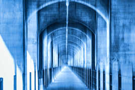 Soleil sur le pont de Grandfey