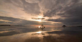 coucher de soleil sur st-malo