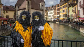 Carnaval vénitien d'Annecy - heckle et jeckle