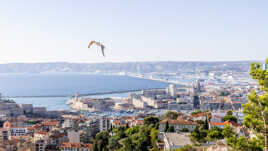 Marseille vu du pied de notre dame de la garde