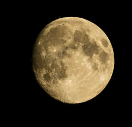 Pleine lune sur Saint-Siffret