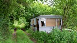 caravane abandonnée
