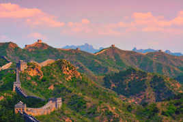 Coucher de Soleil sur la Grande Muraille