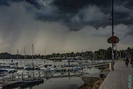 Mauvais temps sur le port