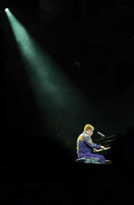 Sir Elton John in the light