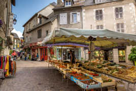 Jour de marché à Ussel, Corrèze