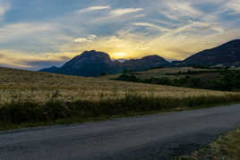 Coucher de soleil en Hautes-Alpes