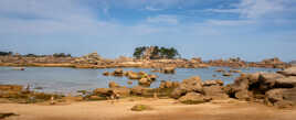 Plage et chateau de Costaérès, Ploumanac’h