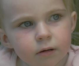 dans le bleu des yeux