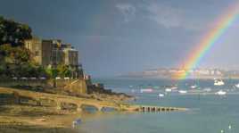 Vue de Saint-Malo depuis Dinard