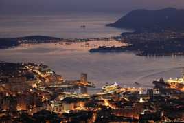 La rade de Toulon fin de journée