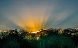 couché de soleil sur Ustaritz