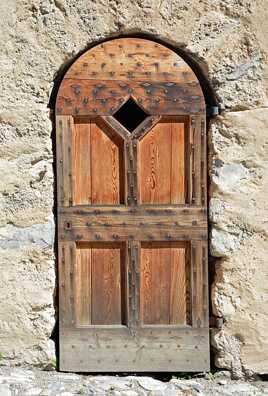 Porte d'entrée en mélèze