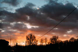 Le ciel brule dans le médoc!