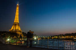 Soleil couchant sur la seine