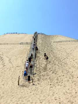 Ascension de la dune...