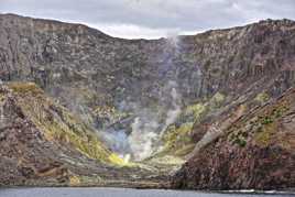 Le volcan sous-marin de l'île White