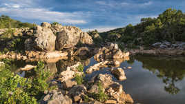 Calm waters in Great Falls national park, Maryland