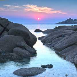 Coucher de soleil à Trégastel - Bretagne