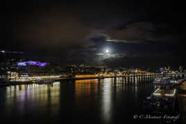 Rouen by night, France
