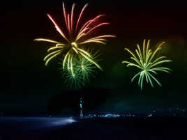 Feu d'artifice sur le port
