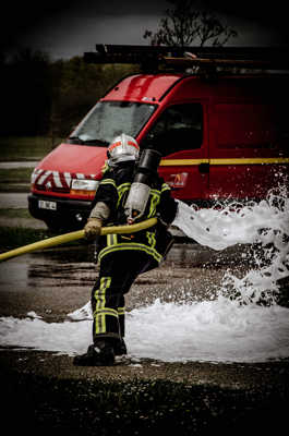 Manoeuvre incendie pompier