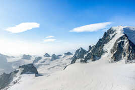 Depuis l'Aiguille du midi