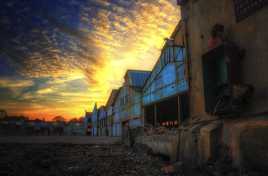 Soleil cache mais pas couché