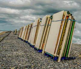 Fin de saison des Cabines de plage