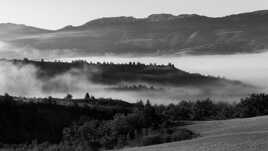 Brume du matin sur la vallée