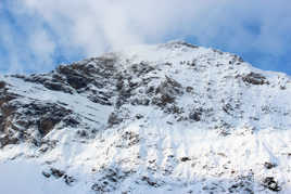 La neige dans le ciel