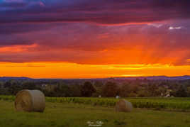 Coucher de Soleil exceptionnel sur la campagne périgourdine