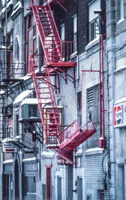 Échelles de façade à Montréal
