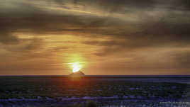 Coucher sur Tombelaine