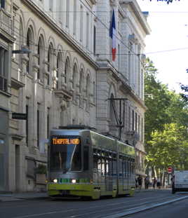 Tram en ville