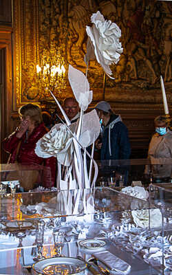 décor papier printemps château Chantilly