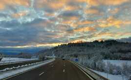 Fin de journée sur l A40