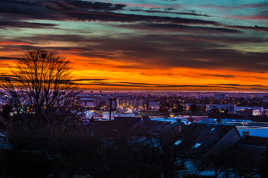 Levé de soleil a Caen