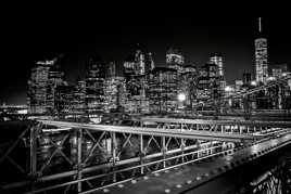 Le pont de Brooklyn et la skyline 