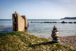 The beach